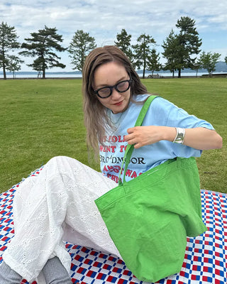 Nylon Square Tote Bag