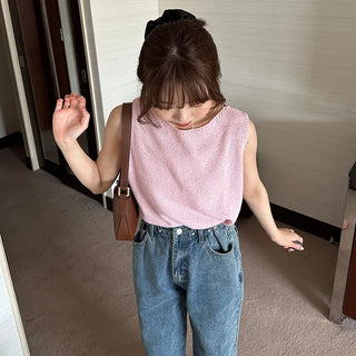 Bouclé Sleeveless Knit
