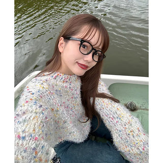 Colorful mixed-color knit