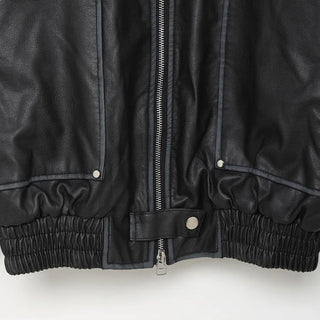 (Unisex) Fading Eco Leather Jacket