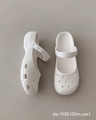 Mary Jane ballet clogs, flat sandals, slippers, mules, aqua shoes