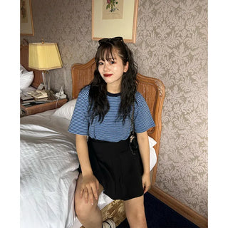 Striped short-sleeved T-shirt