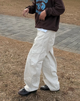 Color-block cargo pants
