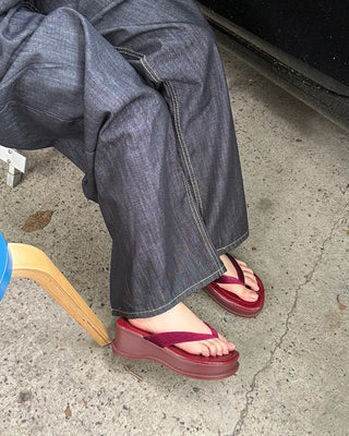 Platform thong sandals