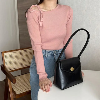 Asymmetrical Strap Knit