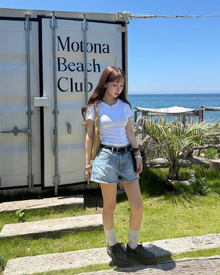 Basic Color Round T-Shirt