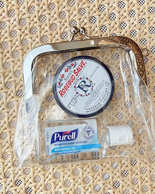 mini mini clear pouch