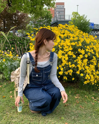 Loose-fit overalls