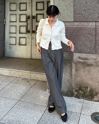 Unisex Double Pintuck Stripe Pants