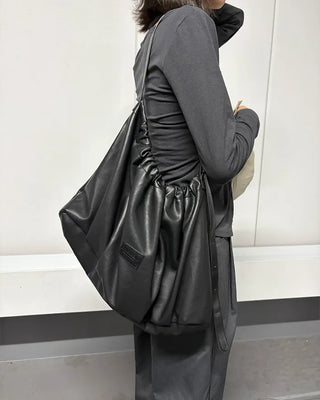 Shirring shoulder bag