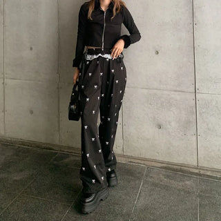 Frill Lace Banding Pants