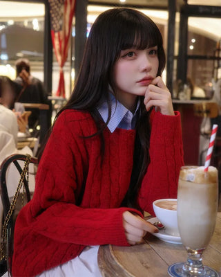Crop striped shirt