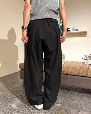 Two-pleat wide slacks