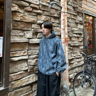 (Unisex) Washed Denim Anorak