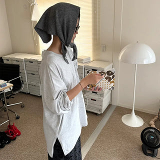 Side-slit boxy T-shirt