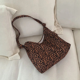 Leopard print shoulder bag