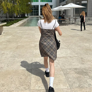 2-button round short-sleeved T-shirt