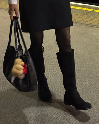 Suede long boots