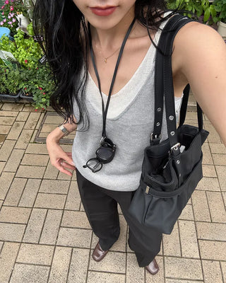 Belt wide shoulder bag