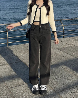 Basic straight-leg denim