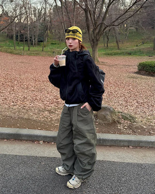 Nylon Parachute Pants