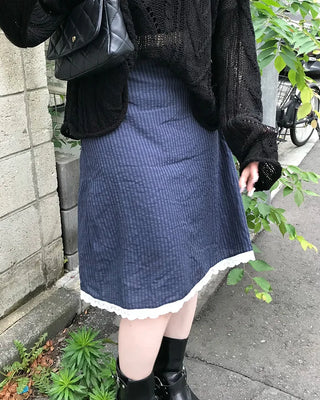 Layered midi skirt