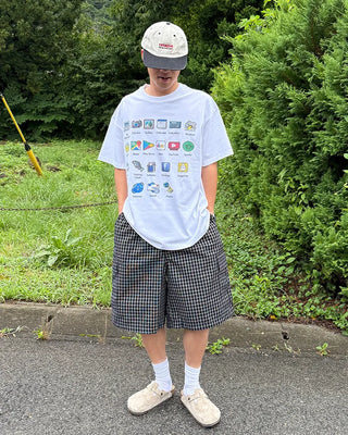 Checked cargo Bermuda shorts