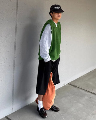 Rib-knit vest