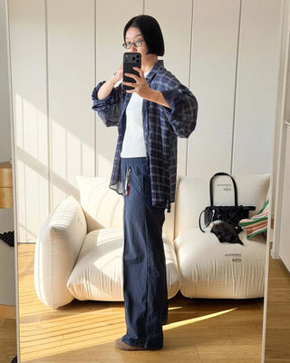 Multicolor overcheck shirt