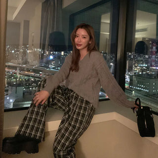 Cable Balloon Fit Knit