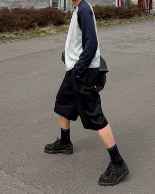 Pintuck Bermuda Shorts