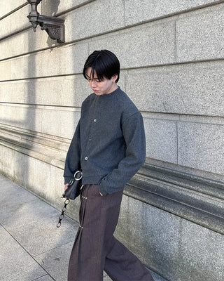 Wool blouson jacket