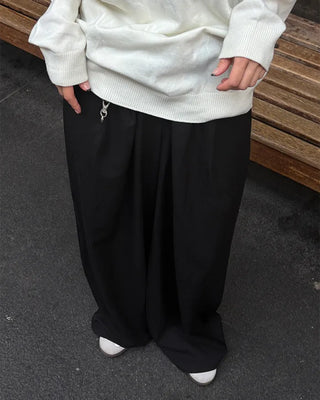 Pintuck slacks
