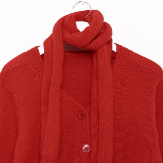 Tie-set cardigan