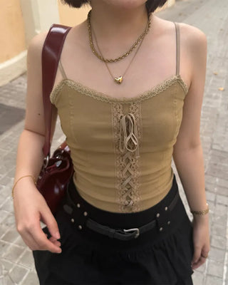 Eyelet Ribbon Camisole