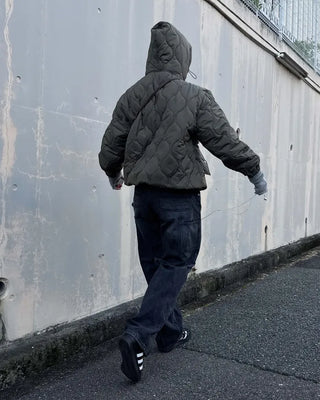Hooded Quilted Padded Jumper