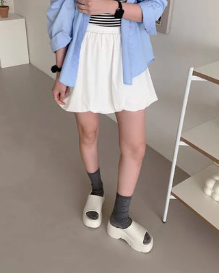 Platform Aqua Simple Slippers (2 colors)
