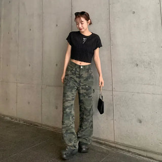 Camouflage Pattern Cargo Pants
