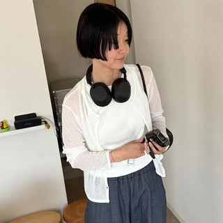 Linen blend cardigan