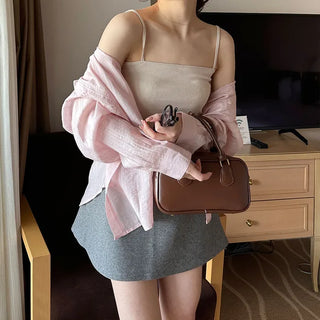 Basic Square Sleeveless Top