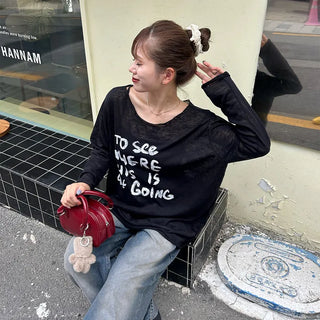 See-through logo T-shirt