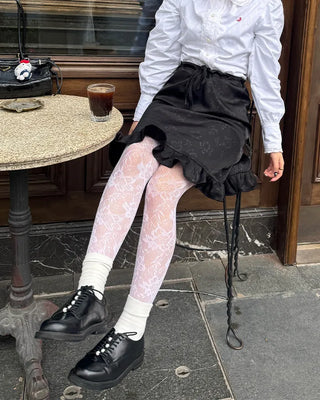 Flower lace stockings