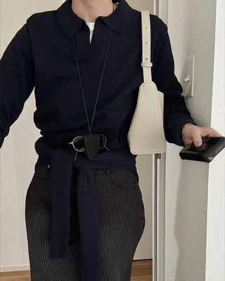 Modern wool color knit