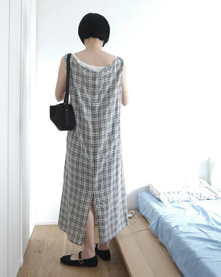 Drape neck long dress