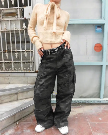 Camouflage Cotton Cargo Pants