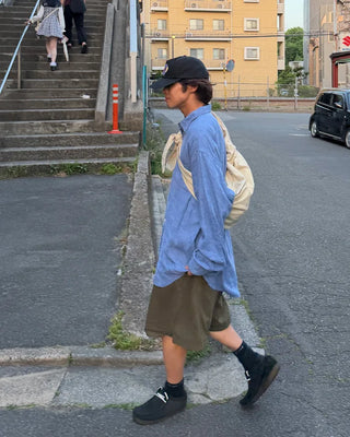 Roll-up chino shorts