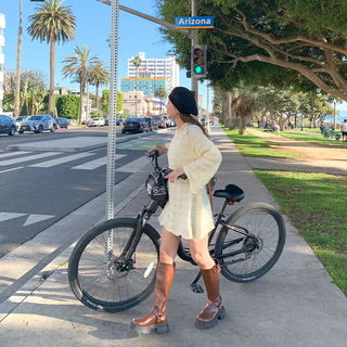 Perforated knit mini dress