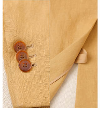 [CULTUM] Linen Single-Breasted Suit