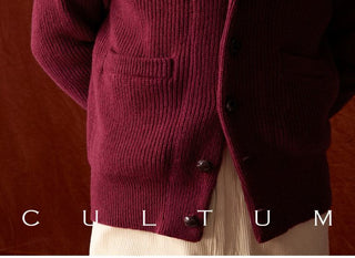 [CULTUM] Wool Shawl Collar Cardigan