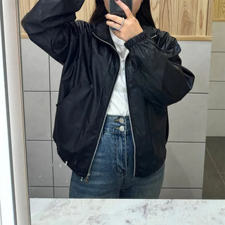 Leather String Short Jacket